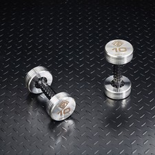 Grom Design Dumbbells Gym Weights Made in USA, Stainless Steel 10 Pound Pair Blueprint Machine price