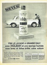Publicité Advertising 098  1962   Johnson  produit Holiday creme  lavage voiture Voiture Wash produits price