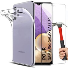 Coque + Verre Trempé pour Samsung A17 A16 A26 A37 A36 A57 A56 A55 M13 Protection Silicone price