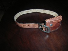 ceinture enfant cuir marron YAMAHA 3X85CM+pochette (10 ans) Belts enfant price