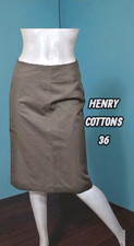 Henry Cottons Taille 36  Superbe jupe kaki beige en coton skirt Skirt price
