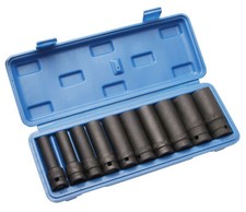 Coffret de 10 douilles longue pour clé à choc de 10 à 24 mm Nut Tightening Machine price