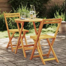 Ensemble de salle à manger pour jardin 3 pcs Huile Naturelle à terrasse vidaXL v Jardin meubles ensemble price