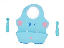 Lot bavoir bébé en silicone original imperméable pré cuillère d'apprentissage Bébé imperméable price