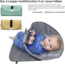Sac à langer Jaune multifonction pour bébé 3 en 1 imperméable Pliable Portable Bébé imperméable price