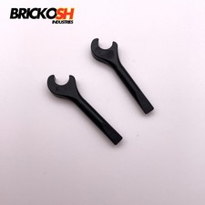 LEGO x2 4006 Minifigure, Utensil Tool Spanner Wrench / Screwdriver Black Screwdriver price