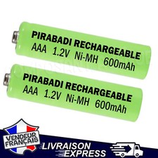 2 PILE ACCU AAA RECHARGEABLE 600mAh 1.2V NIMH NI-MH TELEPHONE FIXE ETC. Standard et Rechargeable batteries price