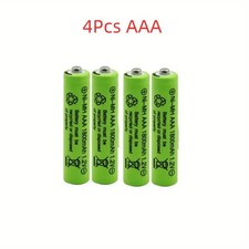Batterie rechargeable 4 pcs AAA 1800 mAh 3A 1,2 V Ni-MH piles rechargeables Standard et Rechargeable batteries price