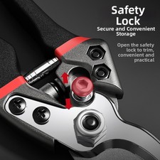 Cisailles d'élagage rouges avec lames acier SK5 haute dureté jusqu'à 35 mm co Élagage cisailles price