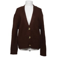 Coton, cardigan, femme, taille : L, marron, acrylique/polyester, rayures #is5 Cardigan femme price