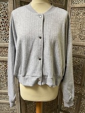 Cardigan pression bomber XL  sweater gris blanc PRIMARK Cardigan femme price