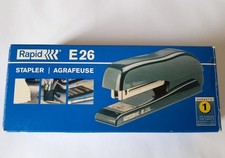 Agrafeuse RAPID E26 noire fabriquée en Suède - Black stapler made in Sweden mint Agrafeuse price