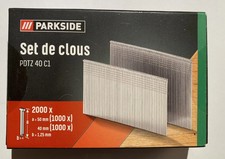 PARKSIDE® Set de clou  Agrafeuse Pistolets à clous 40mm 50mm 2000 Pcs PDTZ 40 C1 Agrafeuse price