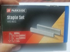 PARKSIDE® Set d'agrafes Agrafeuse /Pistolets  15mm 10mm 3200 Pcs PDTZ 40 C1 Agrafeuse price