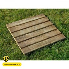 LOSA LEGNAMI Parquet Bois Massif Pin Naturel Marron 50x50x2,8 cm Parquet price