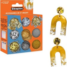 [LCC30-ACC4] Cléopâtre Boite de 9 pots d'accessoires Résine - Thème or et argent Pots et accessoires price