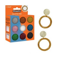 [LCC30-ACC1] Cléopâtre Boite de 9 pots d'accessoires - Paillettes fines et br... Pots et accessoires price
