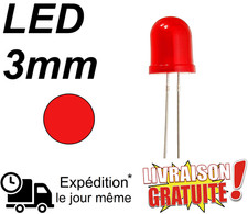 Lot 10 LED 3mm Rouge Haute Qualité – Longue Durée, DIY, Éclairage Maquette Éclairage LED price