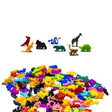 Ensemble de figurines Exotic Animals Meeple pour jeux de société - 8 pièces |... Ensemble de jeux price