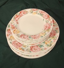 service de table années 50 60 porcelaine roses 6 assiettes plates + 6 dessert Service de table price