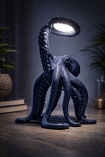 Lampe de Table Pieuvre Kraken Bleu Marine Déco Mer/Océan – Artisanale Table lampe price