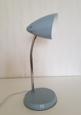 Lampe de bureau, table, chevet, déco gris métallique. Tige flexible Table lampe price
