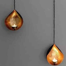 Appliques murales en métal bougeoirs bougeoirs suspendus au mur - lot de 2 Mur appliques price