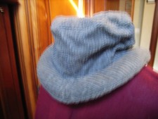 chapeau femme velours côtelé gris doublé coton bord roulé Chapeau femme price