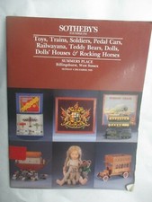 Catalogue Sotheby's 1995 Toys,Trains,Soldiers,Pedal Cars,Railwayana,Teddy Bears Pedal Cars price