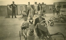 France North children playing on the beach pedal cars Old amateur Photo 1950 Pedal Cars price