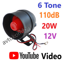 20 W 12 V 6 Tons 110 dB Universel Alarme Voiture Sécurité Sirène Corne LOUD Neuf Voiture alarme et Security price