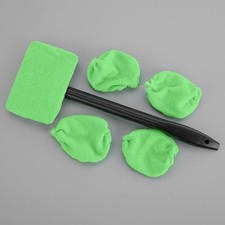 Car Window Cleaning Tool Kit Car Windscreen Wiper Cleaner w/ Replacement Cloths Voiture Cleaning chiffons price