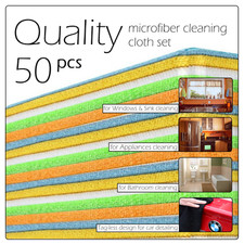 50pc microfiber cleaning cloth 12"X12" car detailing towel set premium quality Voiture Cleaning chiffons price