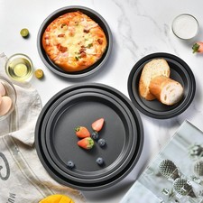 Poêle à gâteau en acier au carbone excellente conduction thermique bords renf Gâteau poêles price