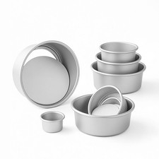 Gâteau en mousseline de soie pour moule poêle ronde en aluminium anodisé avec Gâteau poêles price