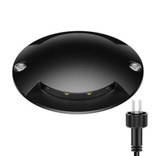 Lampe de sol à LED BUNDA pour extérieur IP67 2 flammes noire ronde Sol lampe price