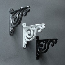 PETIT SUPPORT MURAL ÉTAGÈRE VICTORIENNE ANCIENNE EN FONTE 4" ÉTAIN NOIR BLANC-BR01 Bookcase price