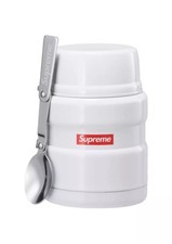 SUPREME Thermos Stainless King Food Jar White + Spoon FW18 SOLD OUT In Hand Thermoses price