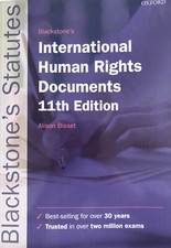 Blackstone’s International Human Rights Documents 11th Edition General Law price
