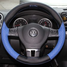 Housse Volant En Cuir PVC Noir Et Bleu Stitch Wrap Good Fit 47020b Taille Medium Wheel housse price