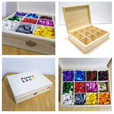 BOITE de tri de jouets sectionnelle en bois personnalisée, jouet MODÈLE BOÎTES DE CONSTRUCTION - WOW - NEUF Wooden jouets price
