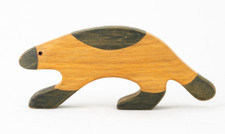 Wooden forest animal toy Wolverine Wooden jouets price