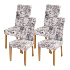 Lot de 4 Housses de Chaise de Salle à Manger imprimées pour chaises de Bureau... Bureau chaise price