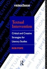 Textual Intervention: Critical and Creative Strategies for Literary Studies (Int Literary Studies price