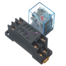 10A AC 220V Coil Power Relay DPDT LY2NJ HH62P HHC68A-2Z With Socket Base Relay price