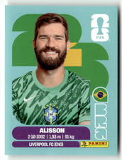 Panini Stickers Coupe Du Monde 2026 WM America Brésil BRA 2 Alisson Becker Bra price