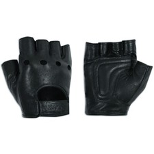 Gants Sans Doigts Cuir Vachette Napa Moto Custom Chopper Punk Moto gants price