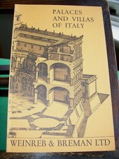 Weinreb & Breman Architecture catalogue 23: Palaces and Villas of Italy (1967) English Art et Architecture price