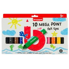 Bruynzeel Mega point felt tip set   10 colours Felt-tip stylo price