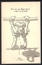 Carte postale d'artiste homme accroché au support Carte support homme price